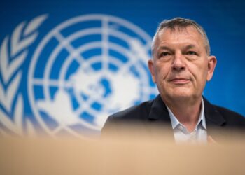 PESURUHJAYA Agung UNRWA, Philippe Lazzarini antara yang dinamakan sebagai defendan.- AGENSI