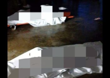 DUA lelaki dijumpai lemas ketika sedang mandi-manda di Pantai Kuala Muda, Penaga, Pulau Pinang.-GAMBAR/MEDIA SOSIAL