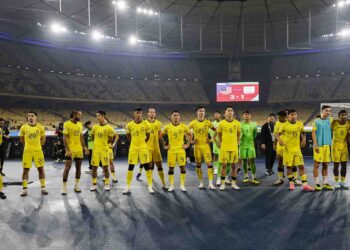 HARIMAU Malaya berjaya menewaskan Taiwan 3-1 dalam aksi Kelayakan Piala Dunia 2026/Piala Asia 2027 tetapi gagal meneruskan langkah ke pusingan ketiga di Stadium Nasional Bukit Jalil, kelmarin. - UTUSAN/SHIDDIEQIIN ZON