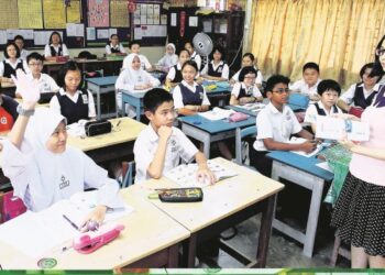 KAJIAN yang dicadangkan terhadap  Sekolah Jenis Kebangsaan Cina (SJKC) bertujuan bagi memperkasakan sistem pendidikan negara. – GAMBAR HIASAN