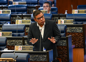 SAIFUDDIN Nasution dalam sesi soal jawab di Dewan Rakyat, hari ini. - JABATAN PENERANGAN MALAYSIA