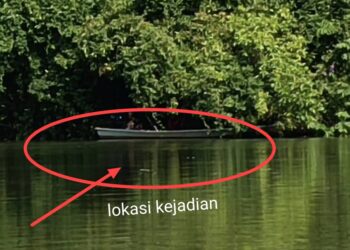 LOKASI kejadian mangsa dikhutari lemas selepas terjun ke dalam Sungai Golok berhampiran Pos Pulai, Rantau Panjang, Kelantan semalam.