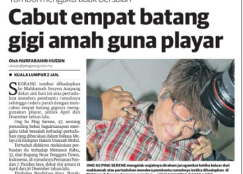 Utusan Malaysia 3 Januari 2015