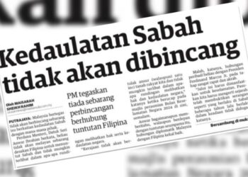 LAPORAN muka depan Utusan Malaysia.