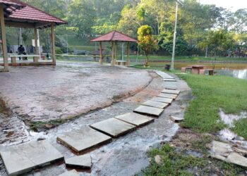 Keadaan trek yang tidak diselenggara dengan baik boleh mendatangkan kemalangan kepada pengunjung di  Taman Tasik Seri Gombak, Kuala Lumpur.