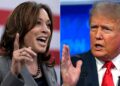 KAMALA Harris dan Donald Trump.-AFP