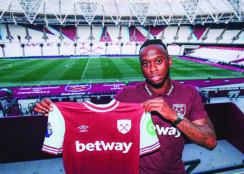 WAN-BISSAKA menyertai West Ham United dengan kontrak tujuh tahun.- AFP