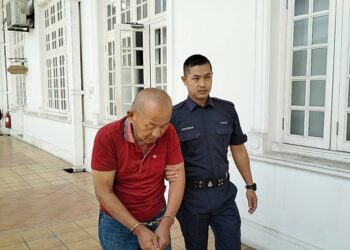 NG CHUN MING dijatuhi hukuman penjara 38 tahun oleh Mahkamah Tinggi Ipoh atas kesalahan membunuh abang dan kakak iparnya dua tahun lalu. - UTUSAN