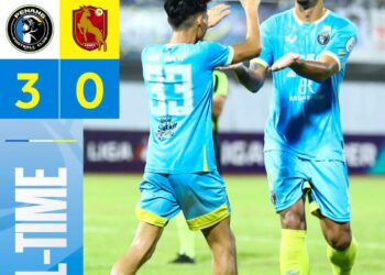 PENANG FC melakar kemenangan pertama dalam saingan Liga Super di laman sendiri apabila membenam KDN FC 3-0 di Stadium Bandaraya, malam ini.-IHSAN PENANG FC