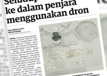 KERATAN akhbar Utusan Malaysia.