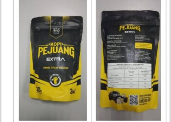 KOPI Pejuang dikesan mengandungi tadalafil iaitu sejenis ubat digunakan untuk merawat kegagalan fungsi erektil atau mati pucuk.