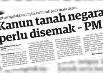 KERATAN laporan Utusan Malaysia.