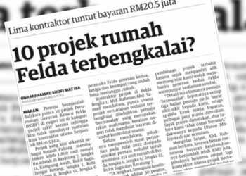 KERATAN akhbar laporan Utusan Malaysia.