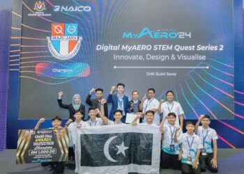 PELAJAR SMK Bukit Sawa, Marang muncul juara kategori Innovate, Design and Visualise dalam Youth Aerospace Award at MyAero 2024 
di ibu negara baru-baru ini.