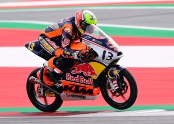 HAKIM Danish bakal beraksi dalam perlumbaan penutup musim Piala Red Bull MotoGP Rookies 2024 di Litar Dunia Misano Marco Simoncelli, Itali, hujung minggu ini. - Ihsan SIC Racing