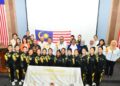 KETUA Pengarah Majlis Sukan Negara, Abdul Rashid Yaakub (tengah) melancarkan Unite International Tournament yang akan berlangsung pada 25 hingga 29 September 2024 di KLS Esplanade Mall, Klang.