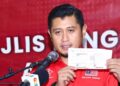 MUHAMMAD Hilman dalam sidang akhbar Majlis Penegnalan Calon Armada Bersatu di Petaling Jaya hari ini. - UTUSAN/NURUL NAJWA HASRAN