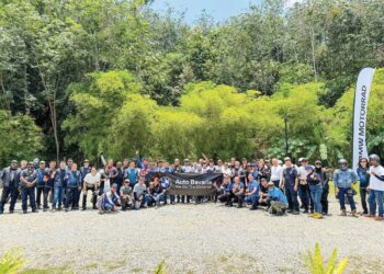 PARA peserta BMW Motorrad Unity Ride 2024 yang menyertai konvoi ke Karak, Pahang, kelmarin.