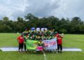 BARISAN pemain skuad ragbi lelaki Universiti Putra Malaysia (UPM) meraikan kemenangan mereka pada Sukan Institusi Pendidikan Tinggi (SUKIPT) 2024 di di Universiti Utara Malaysia (UUM), semalam.