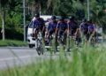 PASUKAN kebangsaan sedang menjalani latihan sempena Le Tour de Langkawi (LTdL) 2024 di Pulau Langkawi, semalam. - UTUSAN/SHIDDIEQIIN ZON