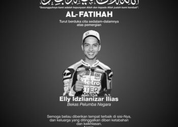 PELUMBA yang pernah mengharumkan nama negara, Elly Idzlianizar meninggal dunia pada usia 40 tahun, semalam. - Ihsan Facebook Malaysian Cub Prix