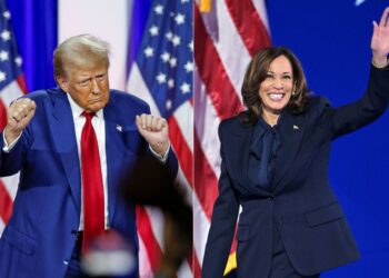 DONALD TRUMP dan KAMALA HARRIS