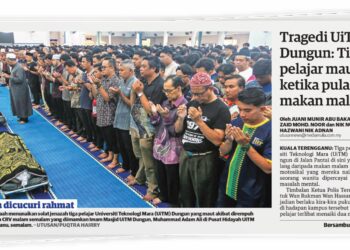 Laporan muka depan Utusan Malaysia 11 Okt. 2024