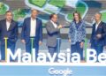 ANWAR Ibrahim merasmikan majlis pecah tanah pusat data dan rantau pengkomputeran awan Google di Kuala Lumpur, semalam. – UTUSAN/M. FIRDAUS M. JOHAR