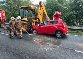 ZURAINI Murad maut dalam kemalangan dengan sebuah jentolak di Jalan Lencongan Timur di Sungai Petani, pagi tadi. - IHSAN BOMBA