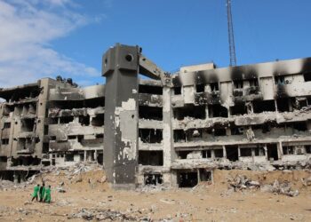 KEADAAN bangunan Hospital al-Shifa yang musnah akibat serangan ganas Israel di Gaza.- AFP