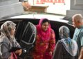 ROSMAH Mansor tiba di Mahkamah Tinggi Kuala Lumpur bagi perbicaraan kes pengubahan wang haram dan gagal mengisytiharkan cukai pendapatan. UTUSAN/SYAKIR RADIN