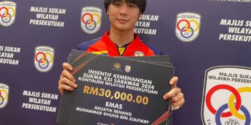 MUHAMMAD Dhuha Zulfikry berjaya memungut enam pingat emas dan dua perak pada temasya SUKMA Sarawak 2024, Ogos lalu.