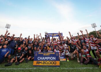 POLIS Diraja Malaysia (PDRM) juara untuk dua kali berturut-turut pada Piala Agong 2024, di Stadium Shah Alam, hari ini. - UTUSAN/MUHAMAD IQBAL ROSLI