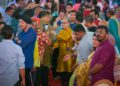 MENTERI Komunikasi, Fahmi Fadzil hadir rumah terbuka Deepavali di Sentul Depot, Kuala Lumpur hari ini.PIX/SADDAM YUSOFF