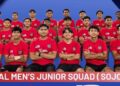 SKUAD hoki remaja kebangsaan yang akan membawa cabaran Malaysia dalam Piala Sultan Johor 2024. - IHSAN MHC