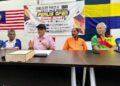 SHAHIDAN Kassim (tiga dari kiri) memberi penerangan berhubung penganjuran Kejohanan Olahraga Cahya Mata Sarawak Super Series-5/ Kids Athletics 2024 di Stadium Tuanku Syed Putra, Kangar, Perlis, pada Sabtu dan Ahad ini. -UTUSAN/ASYRAF MUHAMMAD