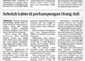 KERAJAAN perlu memikirkan untuk membina sebuah sekolah kabin di Pos Senderut, Kuala Lipis, Pahang sebagai projek rintis.