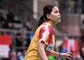 SITI Zulaikha Azmi menewaskan pemain China, Lu Sheng Xuan 21-13, 21-16 di Stadium TTertutup Educity, Iskandar Puteri, Johor, hari ini. - IHSAN FB BAM