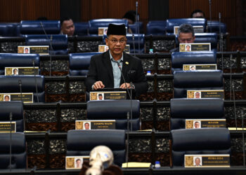 MOHD. Na'im Mokhtar dalam sesi soal jawab di Dewan Rakyat, hari ini.