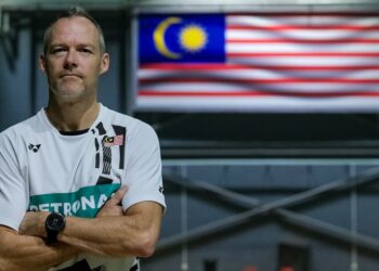 Kenneth Jonassen menjadikan misi memenangi pingat emas Sukan Olimpik 2028 di Los Angeles sebagai sasaran utamanya untuk skuad badminton negara. - UTUSAN/M. FIRDAUS M. JOHARI 