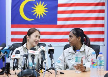 PEARLY Tan dan M Thinaah memasang impian besar di Sukan Olimpik Los Angeles 2028. - UTUSAN/AMIR KHALID