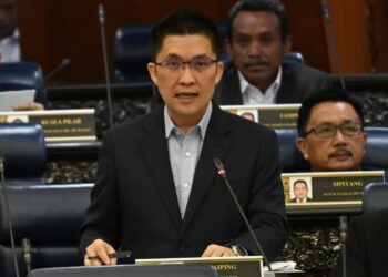 WONG Kah Woh semasa Waktu-Waktu Pertanyaan Menteri di Dewan Rakyat, hari ini. - JABATAN PENERANGAN MALAYSIA