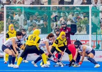 SKUAD hoki wanita negara terpaksa berpuas hati menamatkan kempen Trofi Juara-Juara Asia (ACT) 2024 di kedudukan keempat apabila tewas 1-4 kepada Jepun di Stadium Hoki Rajgir di Bihar, India, kelmarin.- IHSAN PERSEKUTUAN HOKI MALAYSIA (AHF)