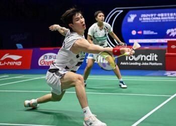 Chen Tang Jie-Toh Ee mendedahkan keyakinan menjadi kunci kejayaan mara ke separuh akhir China Masters 2024 selepas bangkit menewaskan pasangan tuan rumah Guo Xin Wa-Chen Fang Hu. - AFP