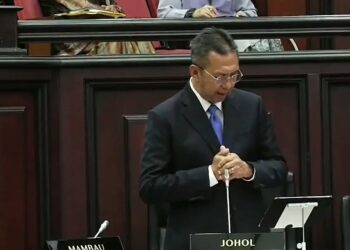 SAIFUL Yazan Sulaiman pada sesi perbahasan Rang Undang-Undang Perbekalan (2025) 2024 pada hari ketiga, Persidangan Ketiga (Belanjawan) Penggal Kedua, Dewan Undangan Negeri (DUN) Negeri Sembilan Yang Ke-15 di Seremban hari ini.