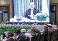 Sebahagian delegasi mendengar ucapan Anwar Ibrahim pada pembukaan persidangan Mesyuarat Kumpulan Visi Strategik Rusia-Dunia Islam di Kuala Lumpur semalam.  – UTUSAN/AMIR KHALID