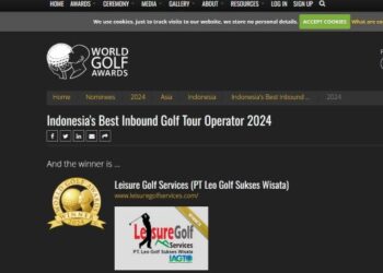 LEISURE Golf Services dinobat Operator Pelancongan Golf Terbaik Indonesia 2024 oleh World Golf Award.