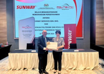 MAJLIS menandatangani perjanjian MoU antara Sunway Group dan KPT.