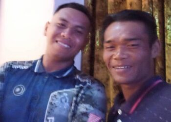 MUHAMAD Ikmal (kiri) dan Nor Hasrul yang dilaporkan hilang di perairan Keracut, Kuala Sungai Pinang, Balik Pulau, Pulau Pinang sejak kelmarin belum dijumpai sehingga ke hari ini