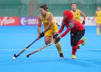 CHINA menafikan peluang Young Tigress untuk berentap di separuh akhir Piala Remaja Asia Wanita 2024 selepas kalah 4-0 di Stadium Hoki Oman, Muscat, hari ini. IHSAN AHF